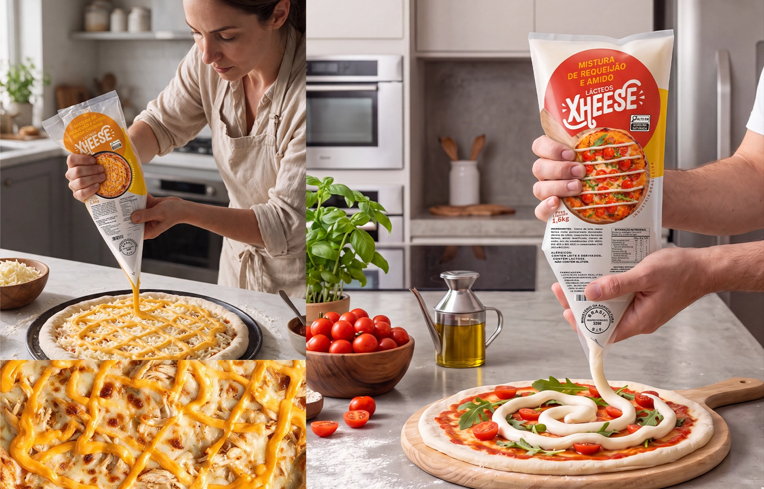 LINHA DE REQUEIJÃO BISNAGA XHEESE - SABOREAL QUEIJOS