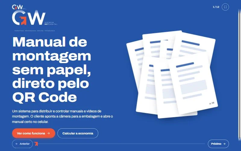 Apresentação do sistema de manuais com QR Code
